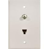 All Products : 4C UL Tele/TV Wall Plate