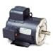 New Leeson Electric Motor 5hp 1ph 230Volt 184TC C Face w/ base 1740 rpm 1 1/8