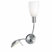 Twin Gooseneck White Glass Wall Light by Access