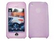 Purple Silicone case for iphone 3G + strap + Screen protector + belt clip inew
