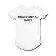 HEAVY METAL BABY - White, Blue or Pink Onesie / Baby T-shirt