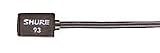 WL93T Subminiature Condenser Lavalier Microphone, Tan (black shown) for Shure Wireless