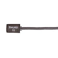 WL93T Subminiature Condenser Lavalier Microphone, Tan (black shown) for Shure Wireless by