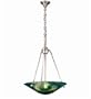 Meyda Tiffany - 73412 - 21"W X 26.5"H Deco Ball Mente/Brushed Nickel Inverted Pendant
