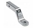 40382 DrawTite Class 3 and 4 (2 inch) Trailer Receiver Hitch Aluminum Ball Mount/Drawbar - 8,000 lbs. GTW, 1 inch Ball Hole, 10-5/8 inch Length, 3 inch Rise, 4 inch Drop