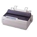 Epson LX 300+II - Printer - B/W - dot-matrix - 257 x 364 mm, 254 mm (width) - 9 pin - up to 337 char/sec - parallel, serial, USB