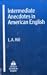 Book Intermediate Anecdotes in American English/Cassette (Anecdotes in American English)