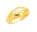 14kt Fancy Design Toe Ring - C2084