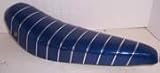Blue Metallic Pleated Banana Seat Saddle Bicycle