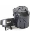 World Travel Charger Adapter w/ USB Port for Siemens cell phone