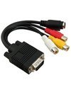 VGA Adapter to TV S-Video RCA Out Line for Acer computer
