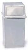 Rubbermaid-Gray Square Rigid Liners For Ranger Containers 35 1/2 Gallon (3567GY) Category: Indoor Trash Cans and Containers