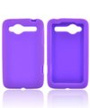 PURPLE For HTC Bee Wildfire Silicone Skin Case Cover