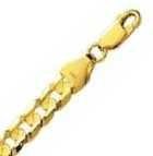 14k Yellow Gold 30 Inch X 6.0 mm Curb Chain Necklace