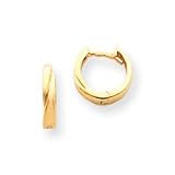 14k 2.5mm Hinged Hoop Earrings