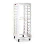 Off White Rubbermaid 3324 Max System Dual Load Steam Table Pan Rack - 18 Slots (FG332400)