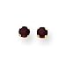 14k 3mm Synthetic Garnet Earrings