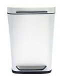 Oxo Good Grips Brushed Stainless Steel Rectangular Trash Can, 8-Gallon