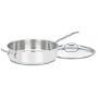 Cuisinart Chef's Classic Stainless 5-1/2-Quart Saute Pan with Helper Handle and Cover