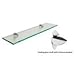 Fab Glass and Mirror Floating Glass Shelf Kit, Rectangle, 6