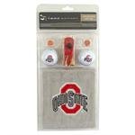 Ohio State Buckeyes NCAA School Logo Embroidered Golf Towel Gift Set