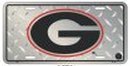 (6x12) University of Georgia G Diamond Cut NCAA Tin License Plate