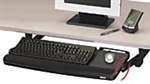 Adjustable Under Desk Keyboard Tray, DIMENSIONS 26 w x 3 4/5d x 16h.