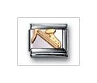 Saxophone No Color Classic Gold, Italian Charm by Nomination Charms