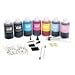 Inkjet Ink Refill Kit Premium BLACK and Color 21oz(595ml) - Univeral ink compatibility