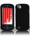 Pantech Laser Sparrow P9050 Rubberized Black Snap-on Cell Phone Cover Facep ....