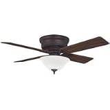 Hunter Ceiling Fans 22376 48 Low Profile IV Plus Fan - New Bronze Light Kit Indoor Fan 48 Blades