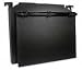 Hanging File Boxes,w/3-Ring/Clear Overlay,Ltr,2 Cap,BK