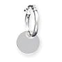 Sterling Silver Dangle Hoop Earrings - QE4977