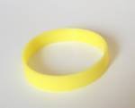 Yellow Glow in the Dark Slicone Wristband (Glows Green)