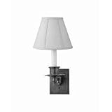 Bill Blass Single Swing Arm Sconce with Linen Shade by Visual Comfort BB2005