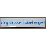 25 Dry Erase White Magnetic Shelf Label Magnets 1" x 2" Write On Wipe Off