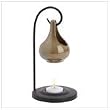 Folk Art Porcelain Tear Drop Oil Warmer Candle Holder