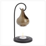 Folk Art Porcelain Tear Drop Oil Warmer Candle Holder
