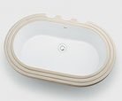 水道材料 カクダイ アンダーカウンター式洗面器 【493-006】