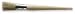 Industrial Grade 1TTW9 Oval Gray Brush, Size #8