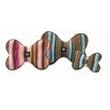 Planet Dog Slobber Wick Pink & Brown Striped Dog Toy Medium 8"