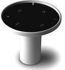 Garmin GXM 30 marine pole mount adapter (replacement)