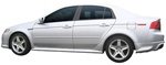 2004-2009 Acura TL Dawn Enterprises Factory Painted Body Side Molding