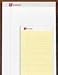Made in USA 5x8 Doz Canary Perf Ruled Writing Pad