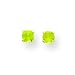 14k 3mm Synthetic Peridot Earrings