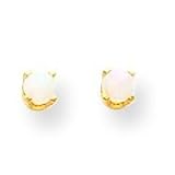 14k 3mm Opal Earrings