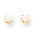 14k 3mm Opal Earrings