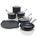 Emerilware Hard Anodized 10-piece Cookware Set with Cast Iron Pizza Pan/Griddle and Cookbook