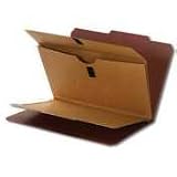 Classifications Folder with Wallet Divider, Legal size,10/Box, Red (SMD19065) Category: Classification Folders