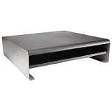 Rolodex 82422 Metal Printer Stand, 15-1/8W X 13D X 4-1/2, Black/Silver